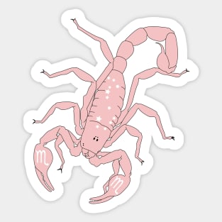 Scorpio (Baby Pink) Sticker